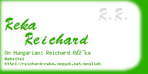 reka reichard business card